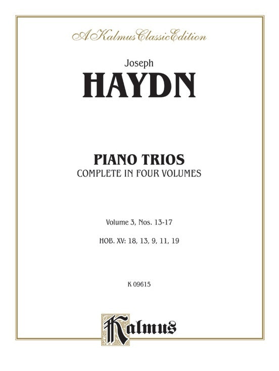 Piano Trios Book 3 Nos 13 To 17 Violin Vc Piano