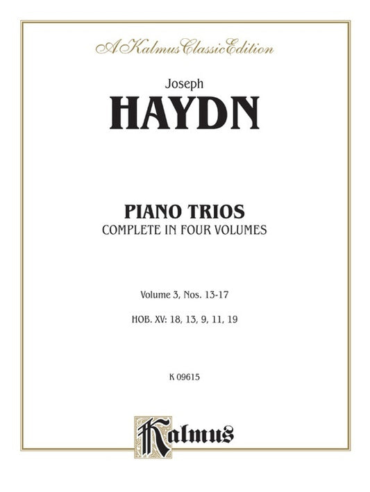 Piano Trios Book 3 Nos 13 To 17 Violin Vc Piano