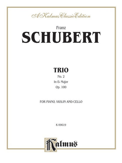 Trio No 2 E Flat Op 100 for Violin, Cello, and Piano
