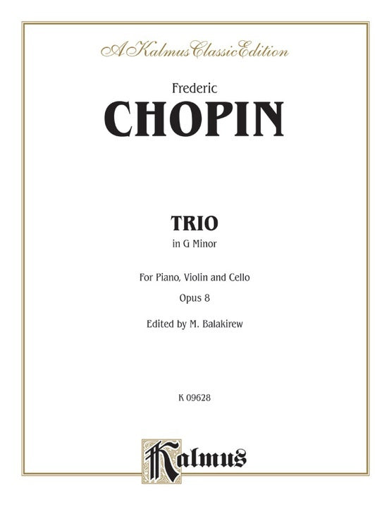 Piano Trio In G Min Op 8