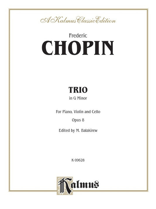Piano Trio In G Min Op 8