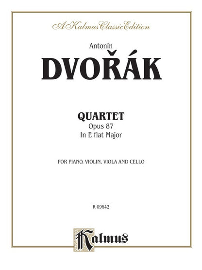 Quartet Op 87 E Flat Violin/Viola/Vc/Piano