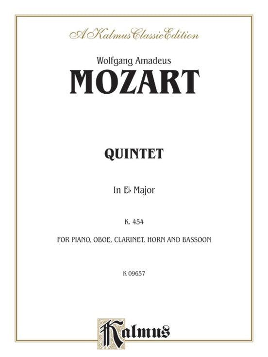 Piano Quintet E Flat K452