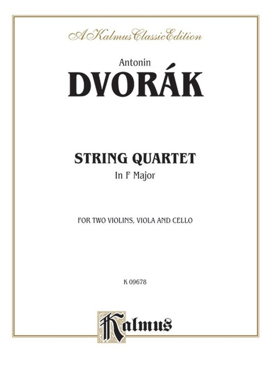 String Quartet in F Minor Op. 9 - Chamber Sheet Music