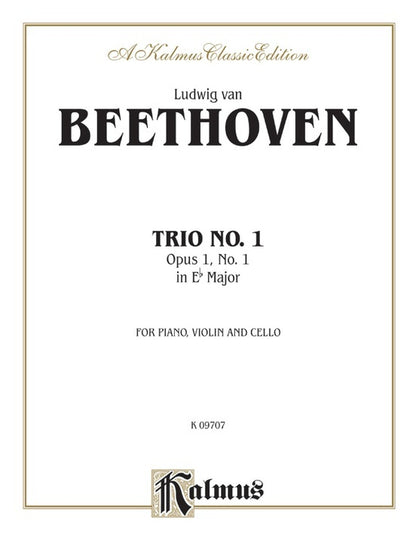 Trio Op 1 No 1 E Flat for Violin, Cello, and Piano Chamber Sheet Music