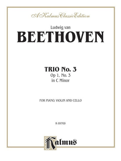 Trio No 3 Op 1 No 3 in C Minor for Violin, Cello, and Piano - Chamber Sheet Music