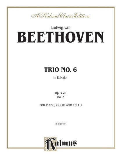 Trio No 6 Op 70 No 2 E Flat for Violin, Cello, and Piano