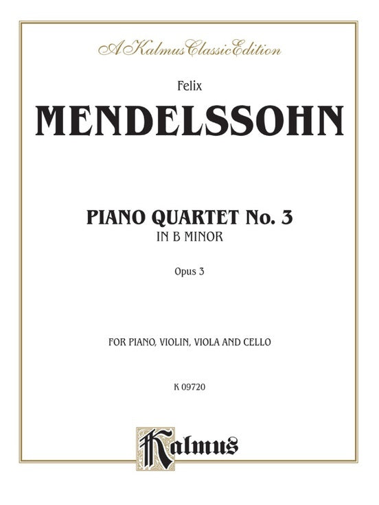 Piano Quartets Op 3