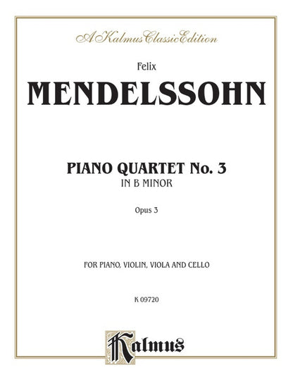 Piano Quartets Op 3