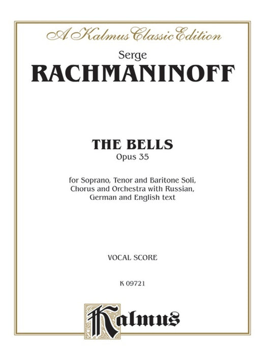 Bells The Op 35 Vocal Sheet Music