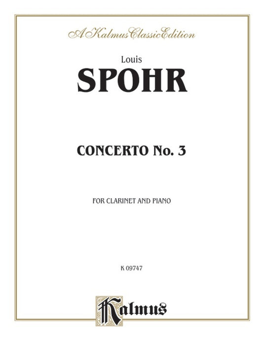 Clarinet Concerto No 3 Cla