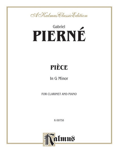 Piece G Min Clarinet/Piano