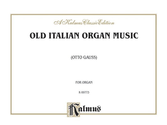 Old Italian Organ Music