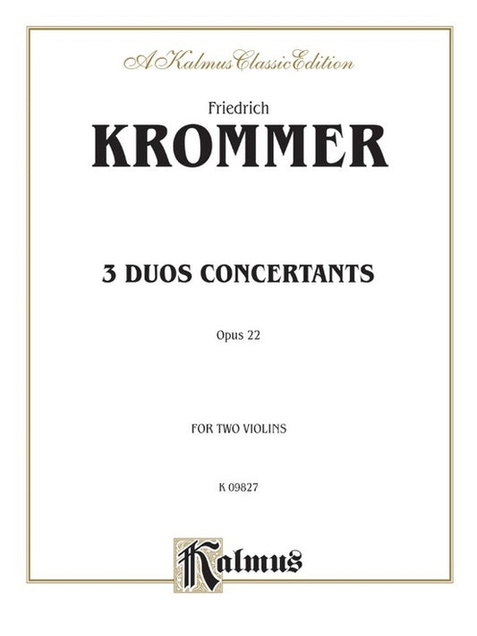 3 Duos Concerto Op. 22 for 2 Violins