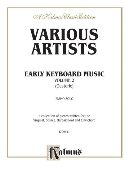 Early Keyboard Music Book 2 Ed Oesterle