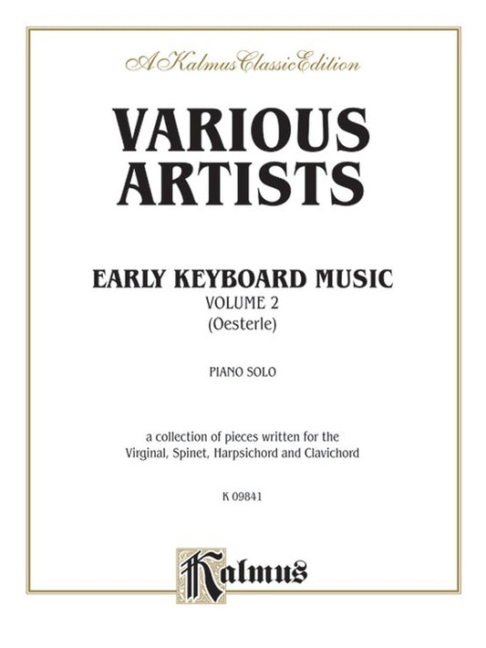 Early Keyboard Music Book 2 Ed Oesterle