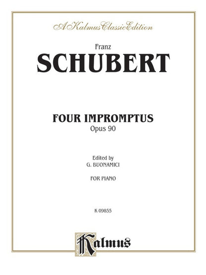 Four Impromptus Op 90 Piano Sheet Music