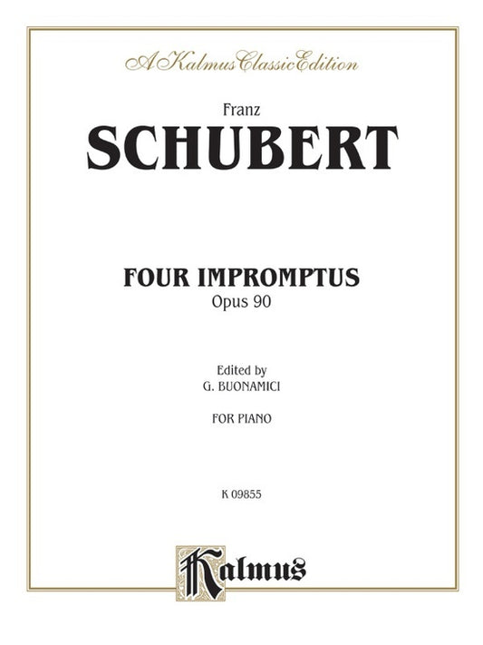 Four Impromptus Op 90 Piano Sheet Music
