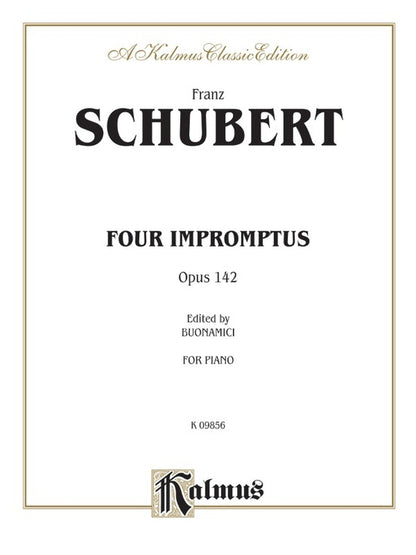 Four Impromptus Op 142 Piano Sheet Music