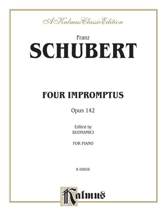 Four Impromptus Op 142 Piano Sheet Music