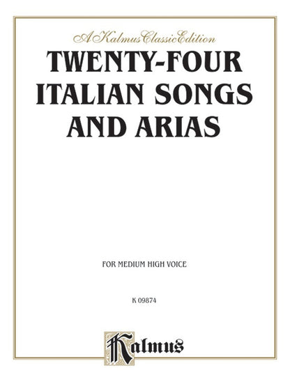 Italian Songs And Arias 24 Med/High