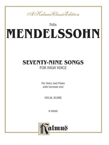 79 Songs High VCE Solo Vocal Sheet Music