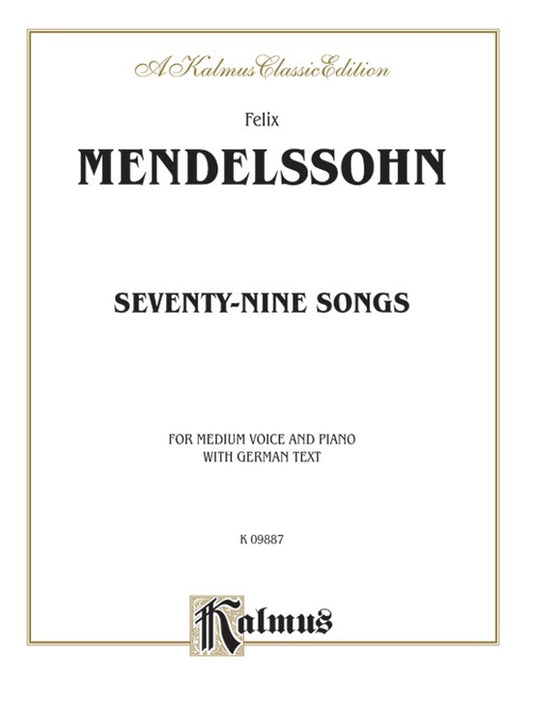 79 Songs Medium VCE Solo Vocal Sheet Music