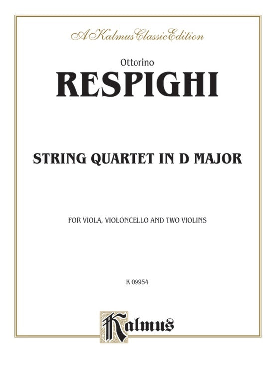 String Quartet D - Chamber Sheet Music