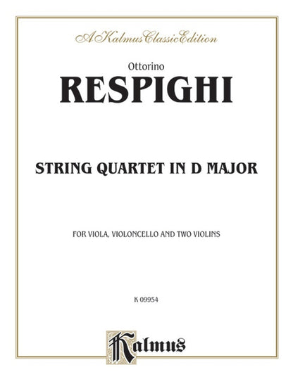 String Quartet D - Chamber Sheet Music