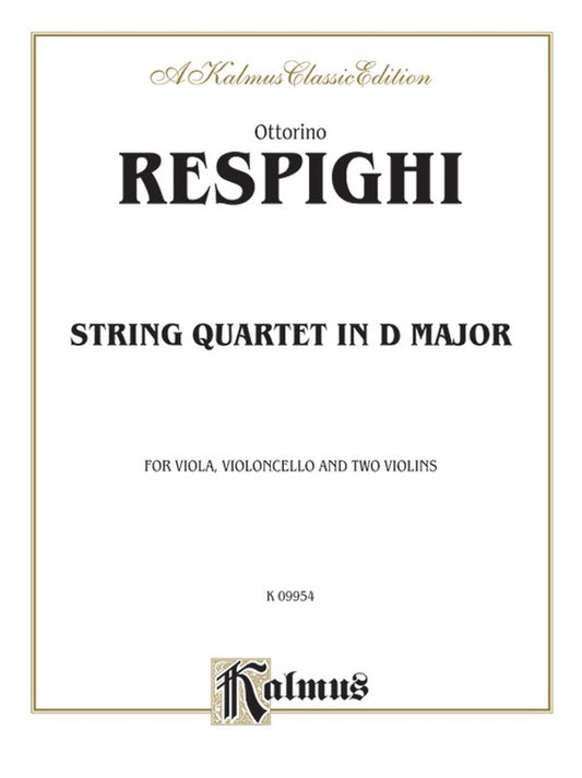 String Quartet D - Chamber Sheet Music