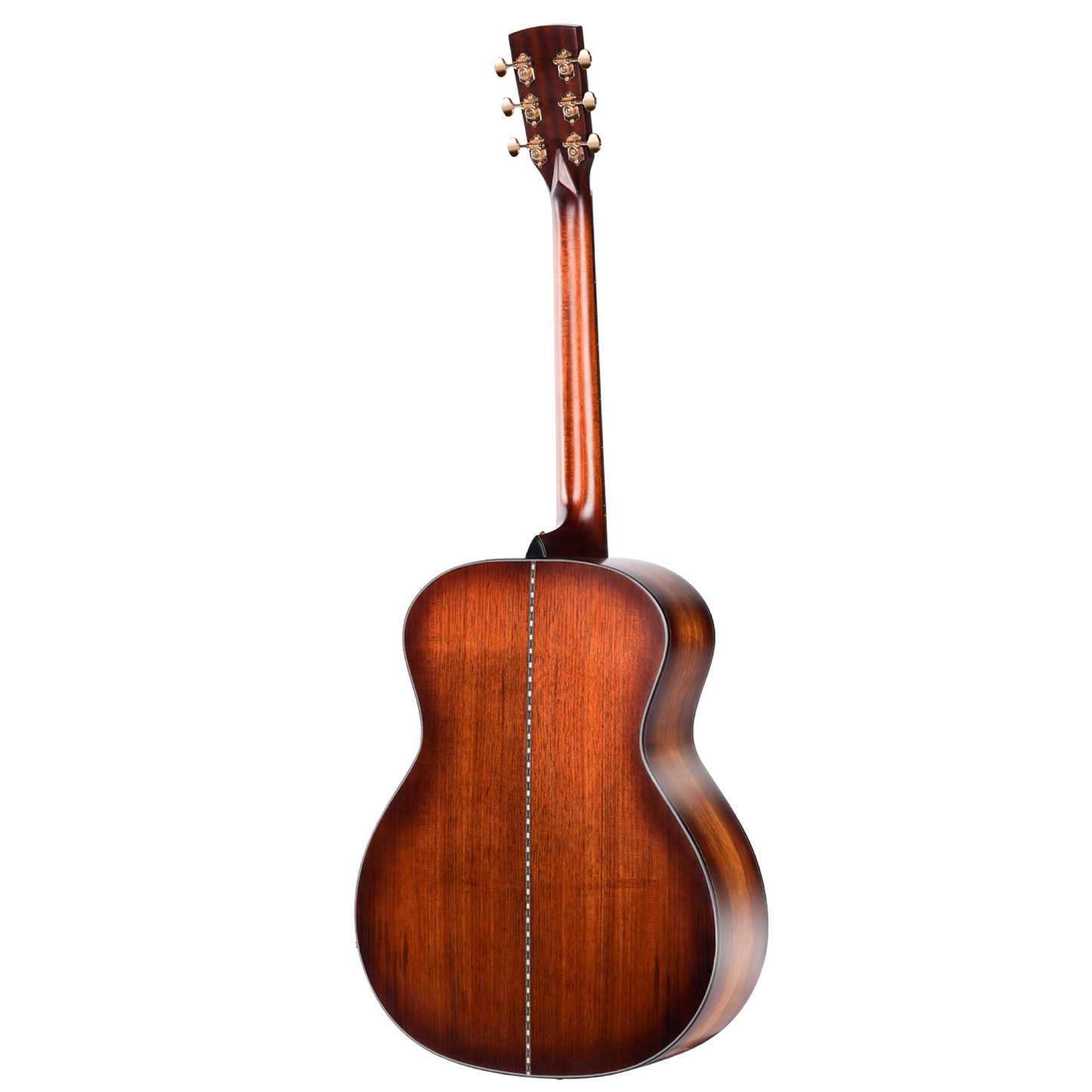 Saga K1GNE Solid Koa Grand Concert Acoustic-Electric Guitar with Fishman Pickup and High-End Brown Case — view 2