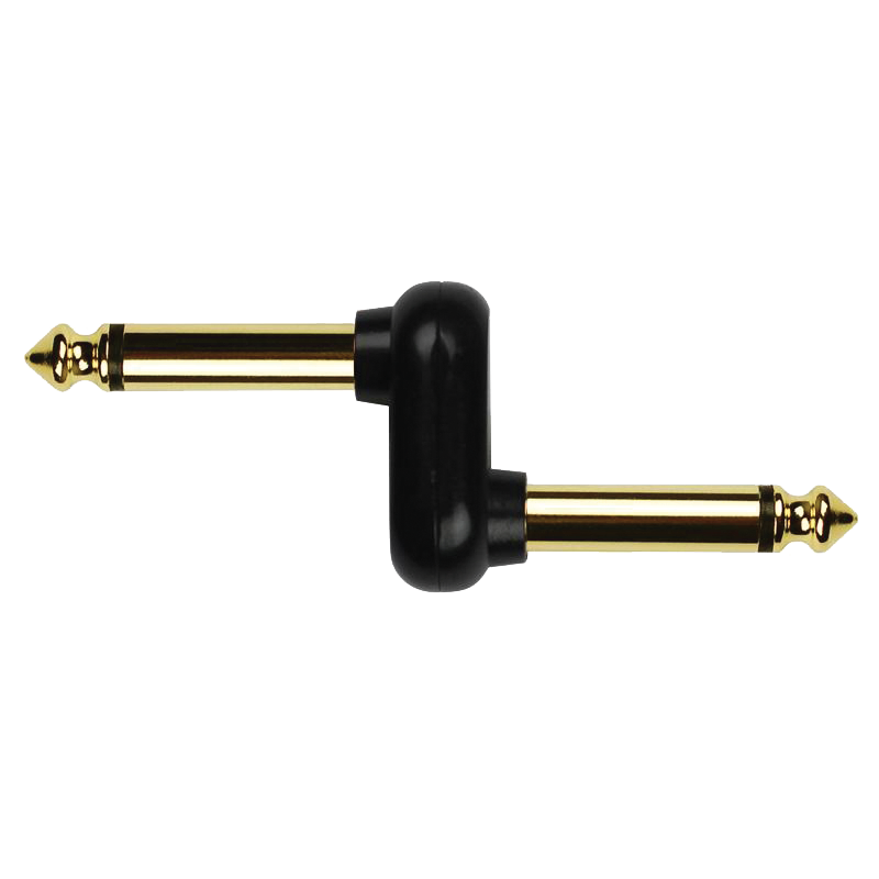 Kirlin 1/4" Z Style Pedal Adapter Pack of 2 Gold Plated [K2631BGZ] — view 2