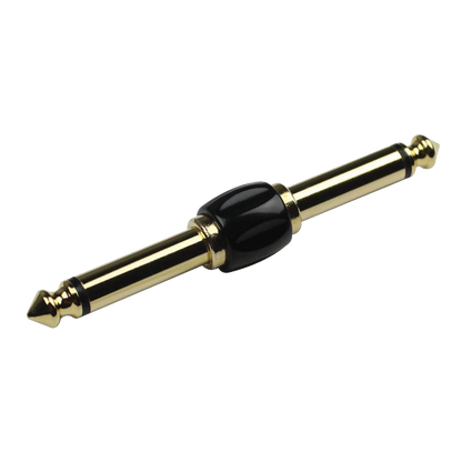 Kirlin 1/4" Mono Male to 1/4" Mono Male Gold Plated Pedal Adapter Pack of 2 [K2631BG]