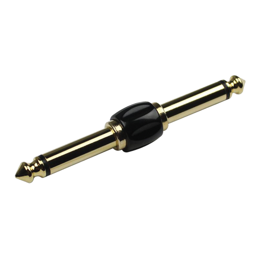 Kirlin 1/4" Mono Male to 1/4" Mono Male Gold Plated Pedal Adapter Pack of 2 [K2631BG]