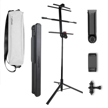KraftGeek Capsule LITE Music Stand Concerto Combo with Carry Bag and LumiLight
