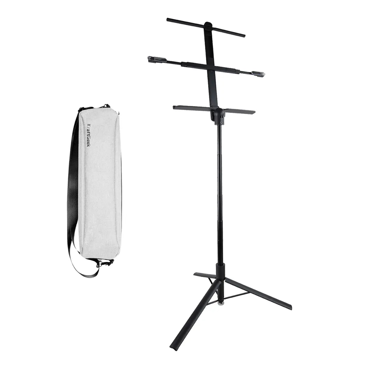 KraftGeek Capsule LITE Music Stand Gig Combo with Carry Bag