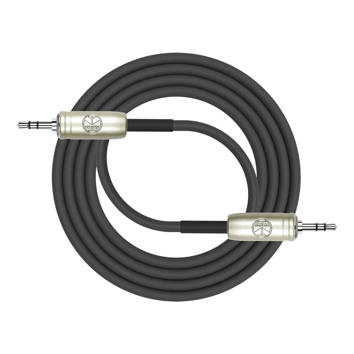Kirlin Stereo 3.5mm Cable 10-Foot KAP468PR-10, 24 x2 Gauge Copper, 90% Spiral Shielding, Black PVC Jacket — view 2