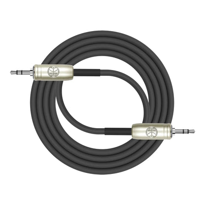Kirlin Stereo 3.5mm Cable 10-Foot KAP468PR-10, 24 x2 Gauge Copper, 90% Spiral Shielding, Black PVC Jacket — view 2