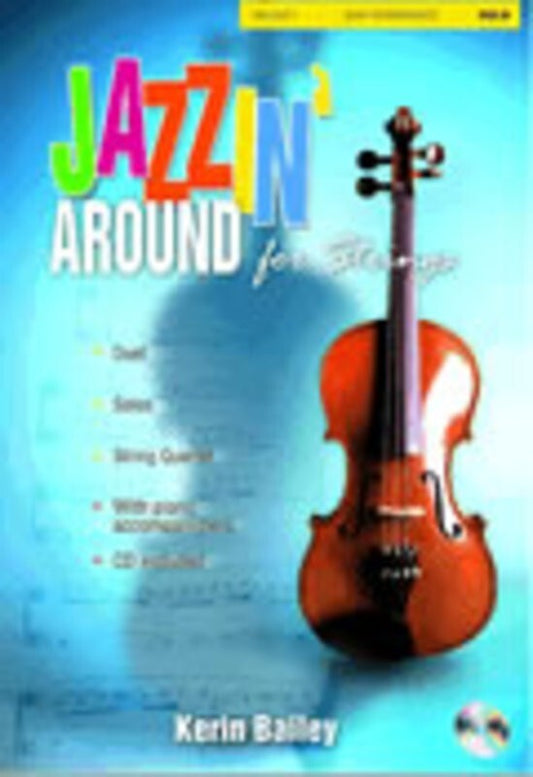 Jazzin Around For Strings Cello/Piano Softcover Book/CD