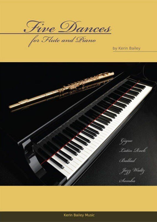 Bailey - Five Dances for Flute and Piano Book/CD