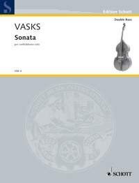 VASKS Sonata for Double Bass Solo by Peteris Vasks, Schott Music, 12 Pages