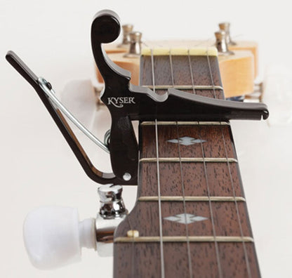 Kyser Quick-Change Capo for Banjo, Mandolin, Ukulele - Black Finish — view 2
