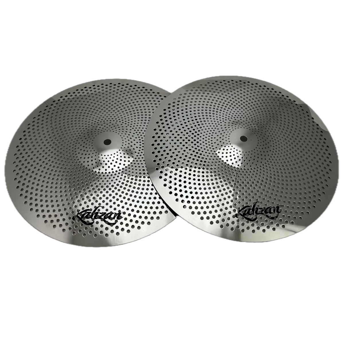 Kahzan Silent Series Hi-Hat Cymbals 14" - Handmade Stainless Steel, Reduced Volume for Practice and Performances — view 2