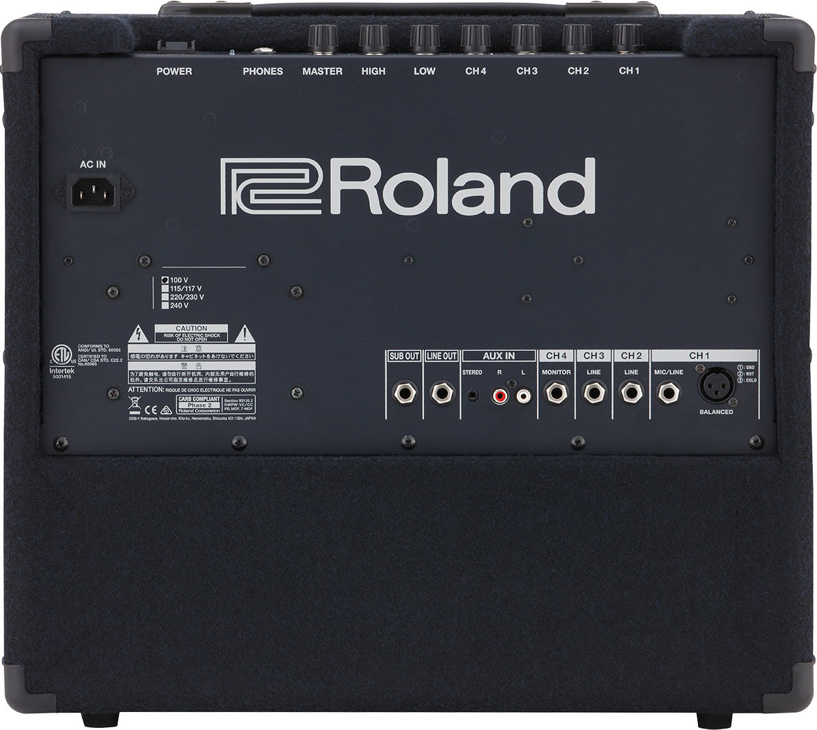 ROLAND KC-200 100W 4-Channel Keyboard Amplifier with 12" Speaker - High-Fidelity Sound & Versatile Connectivity — view 4