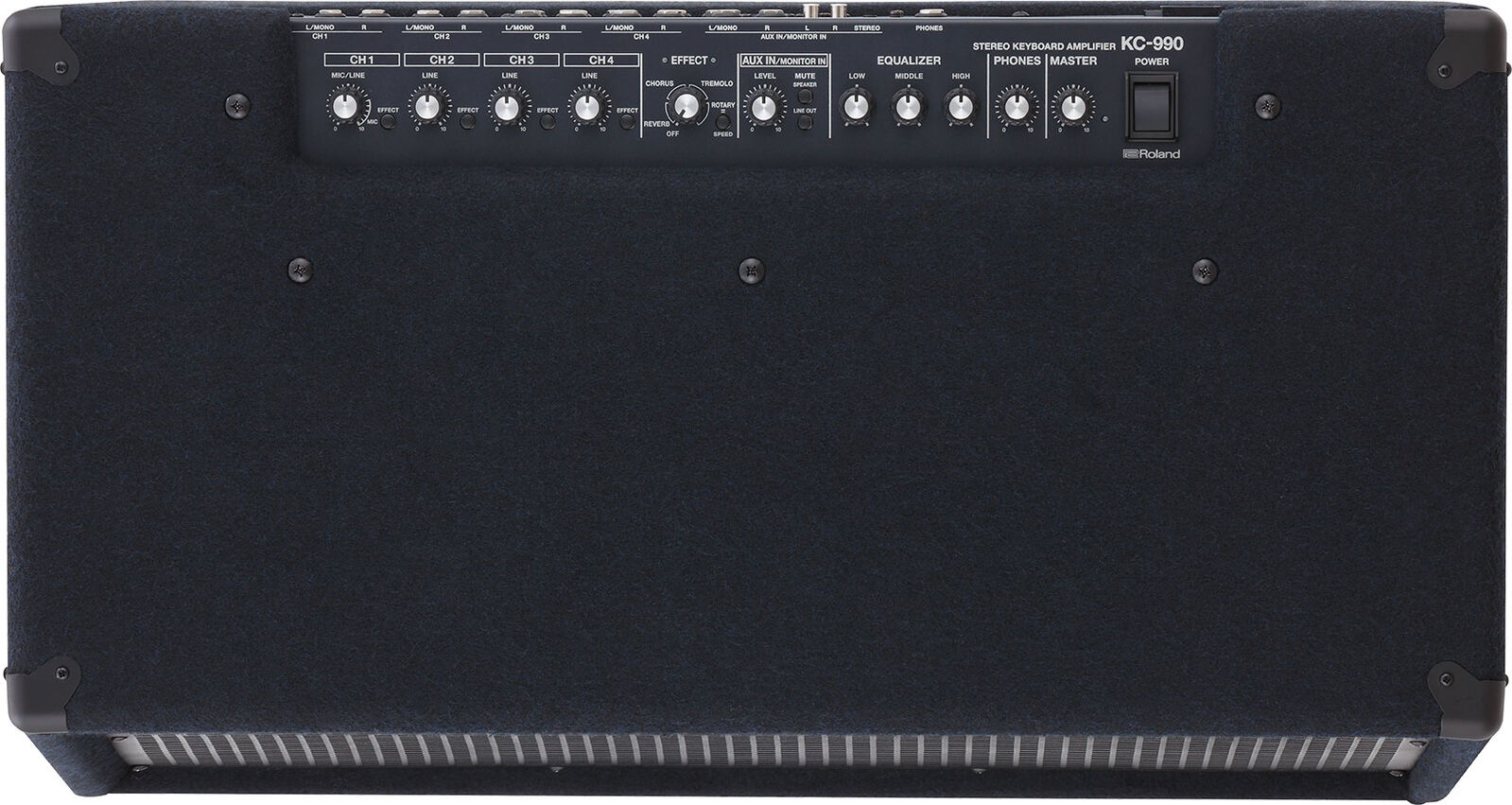 ROLAND KC-990 Stereo Keyboard Amplifier - 320W, 4 Channels, Dual 12" Speakers, High-Fidelity Sound, Onboard Mixing, Durable Design — view 5