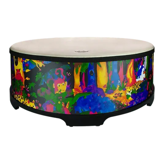 Remo 18x8 Inch Gathering Drum - Comfort Sound Technology, Rain Forest Finish