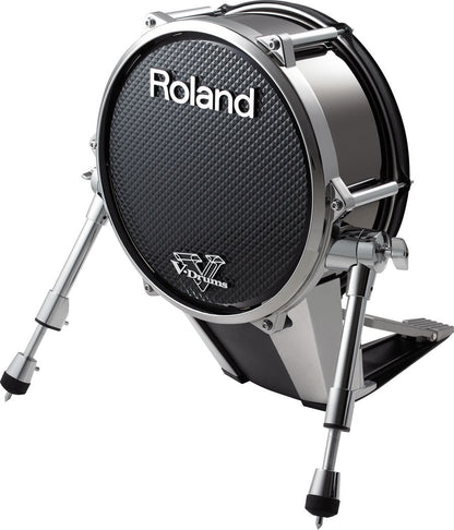 ROLAND KD-140-BC V-Kick Trigger Pad - 14" Black Chrome Bass Drum Pad with Solid Metal Frame for Natural Feel — view 3