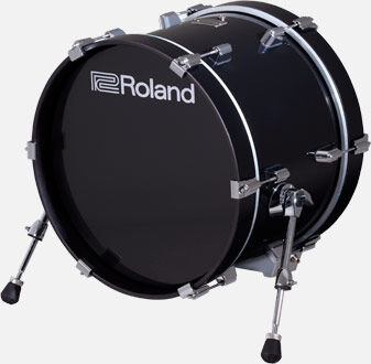 ROLAND KD-18-BK V-Kick Pad 18" - Premium Electronic Kick Drum Pad for TD716 V-Drums with Authentic Feel and Rebound