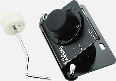 ROLAND KD-7 Kick Trigger Unit - Dynamics-Sensitive, Double-Bass Compatible, Includes Beater & Cable, Ideal for HPD-15