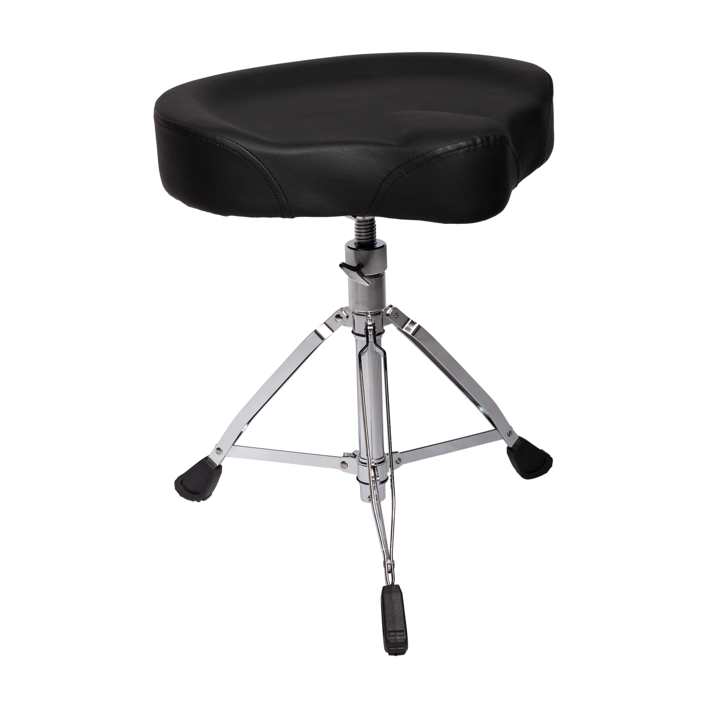 Kahzan Deluxe Motorcycle Shaped Drum Throne with Chrome Finish and Adjustable Height
